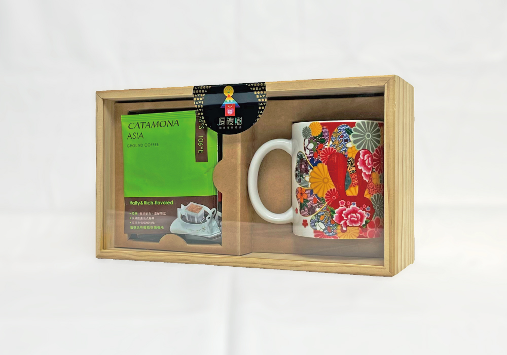 洪易-客家花布鴻兔 馬克杯禮盒