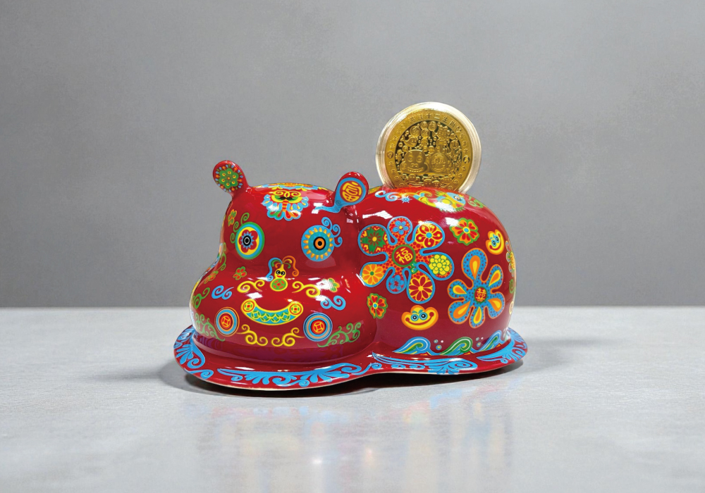 洪易 十二生肖『馬』新春版-牡丹紅