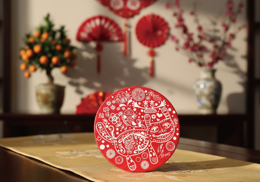 洪易 花漾動物-福貓 陶瓷吸水杯墊