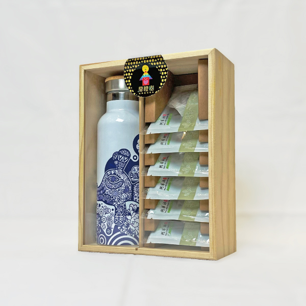 洪易-青花狗 保溫瓶禮盒