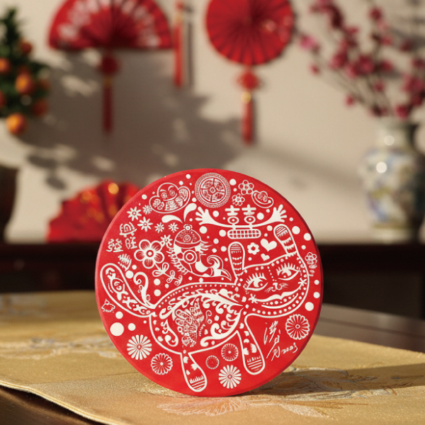 洪易 花漾動物-福貓 陶瓷吸水杯墊