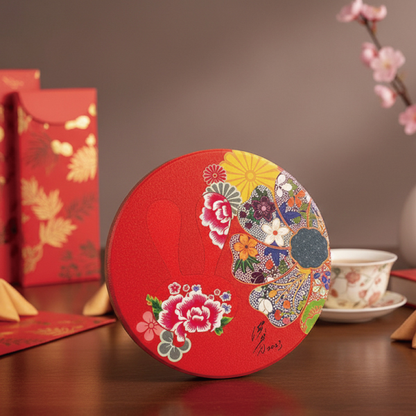 洪易 花漾動物-客家花 陶瓷吸水杯墊