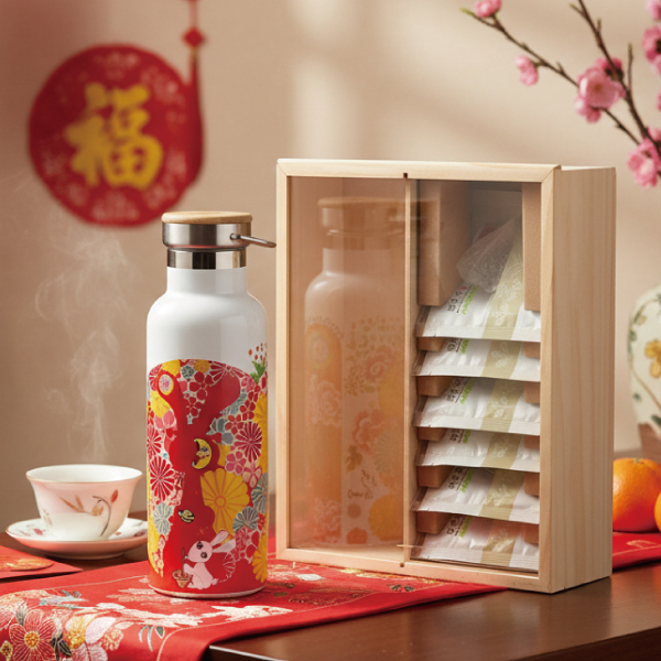 洪易 花漾動物-客家花 保溫瓶